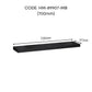 HEMOS BATHROOM MIRROR 600/700/800MM WALL MOUNTED ALUMINUM BLACK FRAME ROUND & RECTANGLE KACA CERMIN