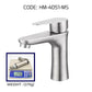HEMOS BATHROOM FAUCET SUS 304 PILLAR BASIN COLD TAP SILVER & BLACK KEPALA PAIP AIR HM-4051,4055