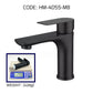 HEMOS BATHROOM FAUCET SUS 304 PILLAR BASIN COLD TAP SILVER & BLACK KEPALA PAIP AIR HM-4051,4055