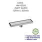 HEMOS BATHROOM FITTINGS SUS 304 TILES INSERT LONG DRAIN FLOOR TRAP GRATING INDOOR OUTDOOR HM-101
