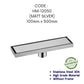 HEMOS BATHROOM FITTINGS SUS 304 TILES INSERT LONG DRAIN FLOOR TRAP GRATING INDOOR OUTDOOR HM-101