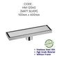 HEMOS BATHROOM FITTINGS SUS 304 TILES INSERT LONG DRAIN FLOOR TRAP GRATING INDOOR OUTDOOR HM-101