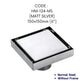 HEMOS BATHROOM FITTINGS SUS 304 TILES INSERT LONG DRAIN FLOOR TRAP GRATING INDOOR OUTDOOR HM-101