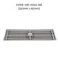 HEMOS BATHROOM FITTINGS STAINLESS STEEL SUS 304 LONG DRAIN FLOOR TRAP GRATING INDOOR OUTDOOR HM-117