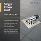 HEMOS 4&6 INCH SUS 304 WASHING MACHINE FLOOR TRAP DRAIN GRATING WITH ANGLE CONNECTOR HM-105,115,122