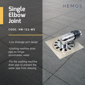 HEMOS 4&6 INCH SUS 304 WASHING MACHINE FLOOR TRAP DRAIN GRATING WITH ANGLE CONNECTOR HM-105,115,122