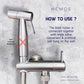 HEMOS BATHROOM FAUCET ANGLE VALVE WITH BIDET HOLDER KEPALA PAIP AIR BILIK AIR HM-3267-MS