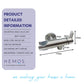 HEMOS BATHROOM FAUCET ANGLE VALVE WITH BIDET HOLDER KEPALA PAIP AIR BILIK AIR HM-3267-MS