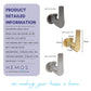 HEMOS SUS 304 ANGLE VALVE BATHROOM & KITCHEN ANTI-RUST QUATER TURN HM-3200 (MATT SILVER,GOLD,GREY)