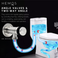 HEMOS STEEL ANGLE VALVE HM-9103-MS,MG/HM-9105-MS,MB,MG TWO WAY ANGLE VALVE HM-9102-MS