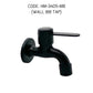 HEMOS BATHROOM FAUCET SUS304 TWO WAY TAP ANGLE VALVE WALL BIB TAP MATT BLACK KEPALA PAIP 34SERIES