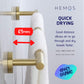 HEMOS 600MM BATHROOM FITTING SUS 304 SINGLE TOWEL BAR HM-83801 (MATT BLACK, GOLD, SILVER)