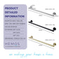 HEMOS 600MM BATHROOM FITTING SUS 304 SINGLE TOWEL BAR HM-83801 (MATT BLACK, GOLD, SILVER)