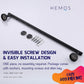HEMOS 750MM BATHROOM FITTING SUS 304 SINGLE TOWEL BAR TUALA HM-83811 (MATT BLACK, GOLD, SILVER)