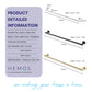 HEMOS 750MM BATHROOM FITTING SUS 304 SINGLE TOWEL BAR TUALA HM-83811 (MATT BLACK, GOLD, SILVER)