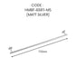 HEMOS 750MM BATHROOM FITTING SUS 304 SINGLE TOWEL BAR TUALA HM-83811 (MATT BLACK, GOLD, SILVER)