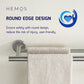HEMOS 600/750MM BATHROOM FITTING SUS 304 DOUBLE TOWEL BAR HM-83802,83812 (MATT BLACK,GOLD,SILVER)
