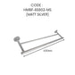 HEMOS 600/750MM BATHROOM FITTING SUS 304 DOUBLE TOWEL BAR HM-83802,83812 (MATT BLACK,GOLD,SILVER)