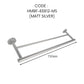 HEMOS 600/750MM BATHROOM FITTING SUS 304 DOUBLE TOWEL BAR HM-83802,83812 (MATT BLACK,GOLD,SILVER)