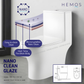 HEMOS BATHROOM WHITE CERAMIC ONE PIECE TOILET BOWL POWERFUL&QUIET DUAL FLUSH TOILET JAMBAN BILIK AIR