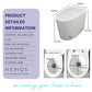 HEMOS BATHROOM SMART TOILET INTELLIGENT WATER CLOSET AUTOMATIC MULTI-FUNCTIONAL HM-780-250-W
