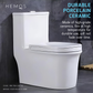HEMOS BATHROOM CERAMIC WASHDOWN ONE PIECE TOILET BOWL FOR SQUAT & SIT ONE PRESS FLUSH HM-708-250-W