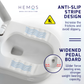 HEMOS BATHROOM CERAMIC WASHDOWN ONE PIECE TOILET BOWL FOR SQUAT & SIT ONE PRESS FLUSH HM-708-250-W