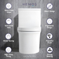 HEMOS BATHROOM CERAMIC WASHDOWN ONE PIECE TOILET BOWL FOR SQUAT & SIT ONE PRESS FLUSH HM-708-250-W