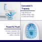 HEMOS BATHROOM CERAMIC WASHDOWN ONE PIECE TOILET BOWL FOR SQUAT & SIT ONE PRESS FLUSH HM-708-250-W