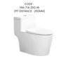 HEMOS BATHROOM WHITE CERAMIC ONE PIECE TOILET BOWL POWERFUL&QUIET DUAL FLUSH TOILET JAMBAN BILIK AIR