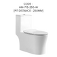 HEMOS BATHROOM WHITE CERAMIC ONE PIECE TOILET BOWL POWERFUL&QUIET DUAL FLUSH TOILET JAMBAN BILIK AIR