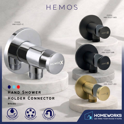 HEMOS PARTS BRASS HAND SHOWER HOLDER ONLY HM-0227