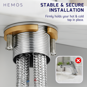 HEMOS PARTS BRASS PILLAR TAP & PILLAR MIXER TAP BRACKET HM-0034,0073