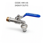 HEMOS 1/2'' STEEL HANDLE UNION OUTDOOR WASHING MACHINE BIBCOCK HM-411