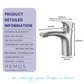 HEMOS BATHROOM FAUCET SU304 PILLAR BASIN COLD TAP KEPALA PAIP BILIK AIR HM-18023-MS,MB,MG,GD