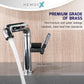 HEMOS BATHROOM BRASS 360° ROTATE MIXER HOT COLD PILLAR BASIN TAP KEPALA PAIR AIR HMX-19077,19078