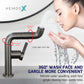 HEMOS BATHROOM BRASS 360° ROTATE MIXER HOT COLD PILLAR BASIN TAP KEPALA PAIR AIR HMX-19077,19078