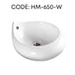 HEMOS BATHROOM CERAMIC WASH BASIN TABLE TOP ART BASIN VESSEL SINK PORCELAIN HM-642,650,652
