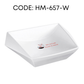 HEMOS BATHROOM CERAMIC WASH BASIN TABLE TOP ART BASIN VESSEL SINK PORCELAIN HM-642,650,652