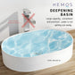 HEMOS BATHROOM CERAMIC WASH BASIN TABLE TOP ART BASIN VESSEL SINK PORCELAIN HM-640,647,648,649-W
