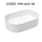 HEMOS BATHROOM CERAMIC WASH BASIN TABLE TOP ART BASIN VESSEL SINK PORCELAIN HM-640,647,648,649-W