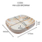 HEMOS BATHROOM CERAMIC WASH BASIN COUNTERTOP UNIQUE PRINTING MARBLE ROUND VESSEL PORCELAIN HM-623