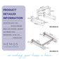 HEMOS BATHROOM STAINLESS STEEL NYLON WALL MOUNTED GRAB BAR FOR URINAL BOWL & BASIN PEMEGANG TANDAS