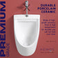 HEMOS BATHROOM WHITE CERAMIC WALL HUNG URINAL FOR MEN & SQUATTING PAN WITH FOOTREST HM-761,771,772-W