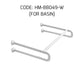 HEMOS BATHROOM STAINLESS STEEL NYLON WALL MOUNTED GRAB BAR FOR URINAL BOWL & BASIN PEMEGANG TANDAS