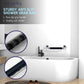 HEMOS BATHROOM SUS 304 SAFETY BAR HANDRAIL GRIP GRAB BAR WITH ANTI SLIP RUBBER PEMEGANG TANDAS