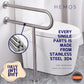HEMOS BATHROOM SUS 304 SAFETY TOILET GRIP P SHAPE HANDLE HANDRAIL GRAB BAR PEMEGANG TANDAS HM-88018