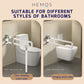 HEMOS BATHROOM STAINLESS STEEL WHITE NYLON SAFETY HANDRAIL SWING GRAB BAR PEMEGANG TANDAS HM-88016