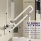HEMOS BATHROOM STAINLESS STEEL WHITE NYLON SAFETY HANDRAIL SWING GRAB BAR PEMEGANG TANDAS HM-88016