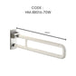 HEMOS BATHROOM STAINLESS STEEL WHITE NYLON SAFETY HANDRAIL SWING GRAB BAR PEMEGANG TANDAS HM-88016